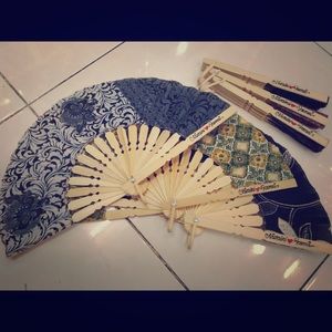 Indonesian batik fan